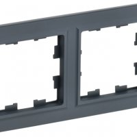 Рамка 2-ая графит IEK Brite