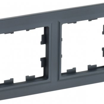 Рамка 2-ая графит IEK Brite