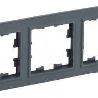 Рамка 3-ая графит IEK Brite
