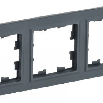 Рамка 3-ая графит IEK Brite