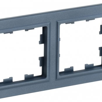 Рамка 2-ая маренго IEK Brite (10/100)