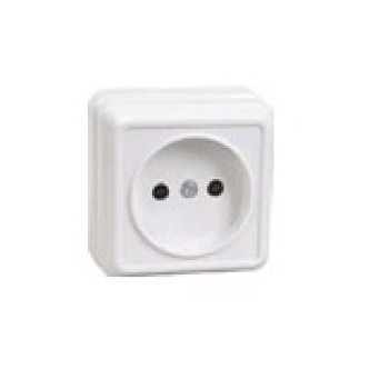 Розетка IEK Октава 1-ая белый б/з (36/432)