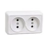 Розетка IEK Октава 2-ая белый б/з (24/288)