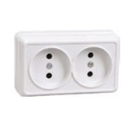 Розетка IEK Октава 2-ая белый б/з (24/288)