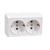 Розетка IEK Октава 2-ая белый с/з (18/216)