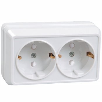 Роз. IEK Октава 2-ая белый с/з шторки (18/216)