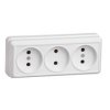 Розетка IEK Октава 3-ая белый б/з (24/288)
