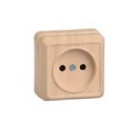 Розетка IEK Октава 1-ая сосна б/з (36/432)