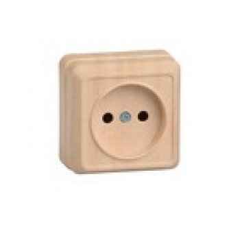Розетка IEK Октава 1-ая сосна б/з (36/432)