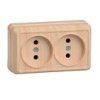 Розетка IEK Октава 2-ая сосна б/з (24/288)