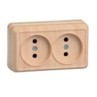 Розетка IEK Октава 2-ая сосна б/з (24/288)