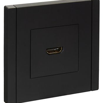 Роз. HDMI FP140 черный IEK FORTE&PIANO (1/100)