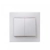 Выключатель IEK Кварта 2кл. белый (10/200)