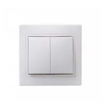 Выключатель IEK Кварта 2кл. белый (10/200)