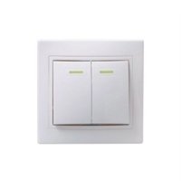 Выключатель IEK Кварта 2кл. белый подсветка (10/200)