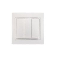 Выключатель IEK Кварта 3кл. белый (10/200)