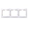 Рамка IEK Кварта белая 3-ая (25/500)