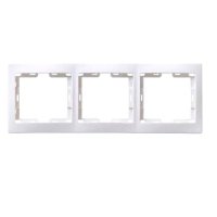 Рамка IEK Кварта белая 3-ая (25/500)
