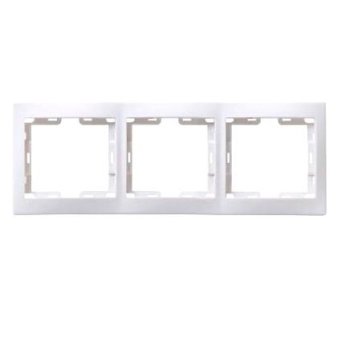 Рамка IEK Кварта белая 3-ая (25/500)