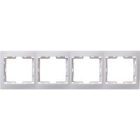 Рамка IEK Кварта белая 4-ая (19/380)