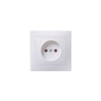 Розетка IEK Кварта 1-ая белый б/з (10/200)