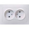 Розетка IEK Кварта 2-ая белый б/з (9/180)