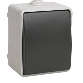 Выключатель IEK Форс 1кл. IP54 (10/100)