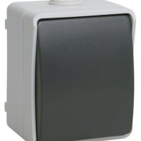 Выключатель IEK Форс 1кл. кнопочный IP54 (10/100)