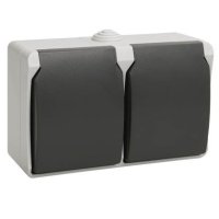 Розетка РСб22-3-ФСр  IEK Форс 2-ая с/з IP54 (5/60)