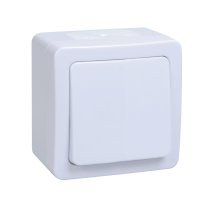 Выключатель IEK Гермес 1кл. IP54 белый (10/100)