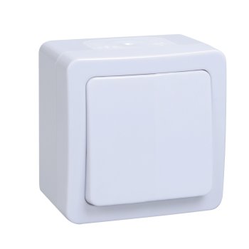 Выключатель IEK Гермес 1кл. IP54 белый (10/100)