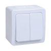 Выключатель IEK Гермес 2кл. IP54 белый (10/100)
