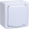 Розетка IEK Гермес 1-ая c/з IP54 белый/белый (10/100)