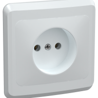 Розетка IEK Вега 1-ая белый б/з (50/200)