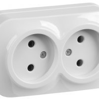 Роз. IEK Glory 2-ая белый б/з РС22-2-ХБ (24)