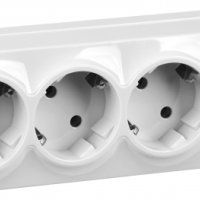 Роз. IEK Glory 4-ая белый с/з РС24-3-ХБ (12)