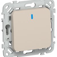 Выключатель 1кл механизм льяной подсветка IEK FLITE (1/100)