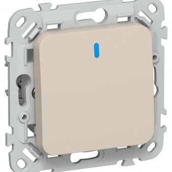 Выключатель 1кл механизм льяной подсветка IEK FLITE (1/100)