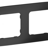 Рамка 2-мест. РУ-2-А-ФлЧ черный IEK FLITE (1/100)