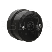 Выключатель Аврора черный 10А НА 2-4 ПОЛОЖЕНИЯ (1-2 КЛАВИШНЫЙ) (6)