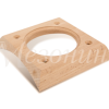 Накладка на бревно D200-220мм 1СП бук 100х100х20мм (1)