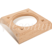 Накладка на бревно D200-220мм 1СП бук 100х100х20мм (1)