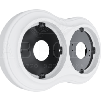 Рамка Аврора 2-ая белый ретро