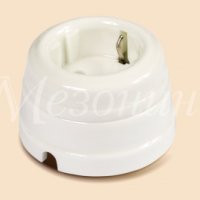 Розетка Мезонинъ белый 16А ретро (6)