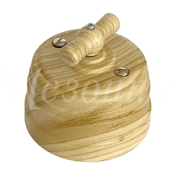 Выключатель Усадьба пластик сосна 1-ый 10А ретро (1)