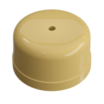 Коробка распределительная пластиковая Усадьба D78х43мм песочное золото