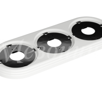 Рамка Усадьба пластик 234x92x14мм белый 3-ая ретро