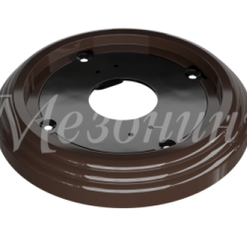 Рамка пластиковая Усадьба 1ОП D92x14мм коричневый