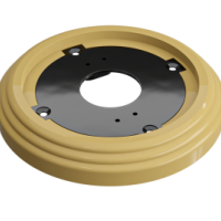 Рамка Усадьба пластик D92x14мм песочное золото 1-ая ретро