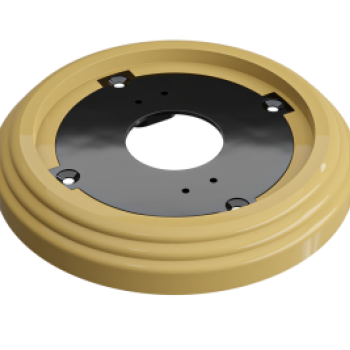 Рамка Усадьба пластик D92x14мм песочное золото 1-ая ретро